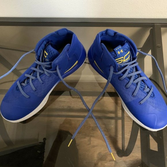 Men's Under Armour CURRY 3ZERO Blue Sneakers 11.5 - Picture 4 of 7